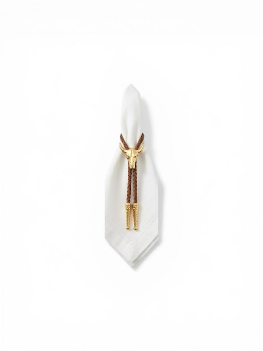 Porta Guardanapo Long Horn Gold