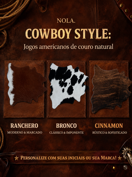 Lugar americano couro natural