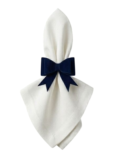 Porta Guardanapo Laço Navy