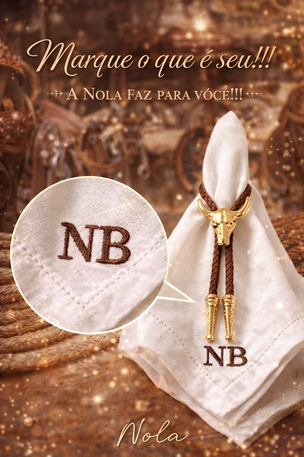 Guardanapos Bordados com marca