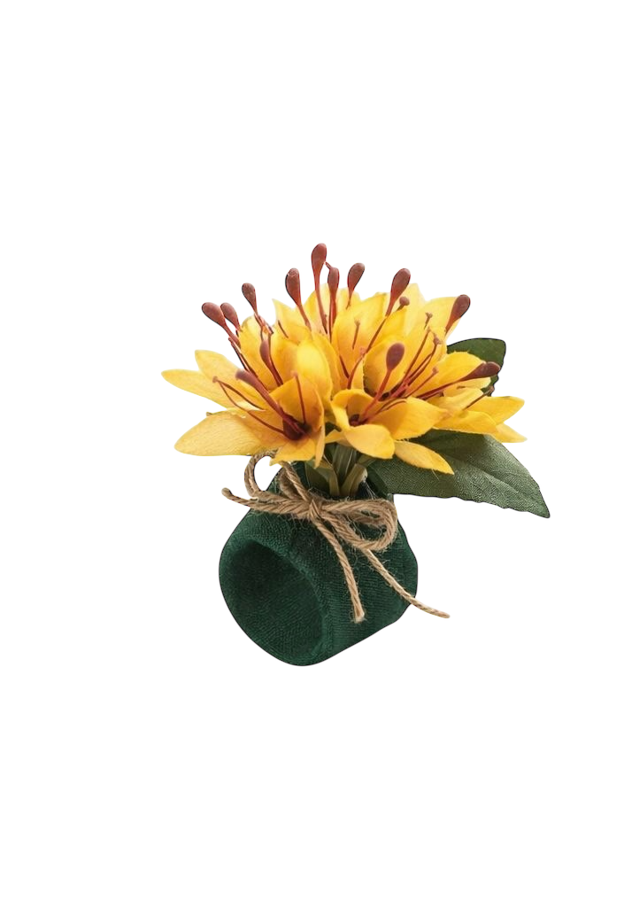 Porta Guardanapo Lirio Amarelo