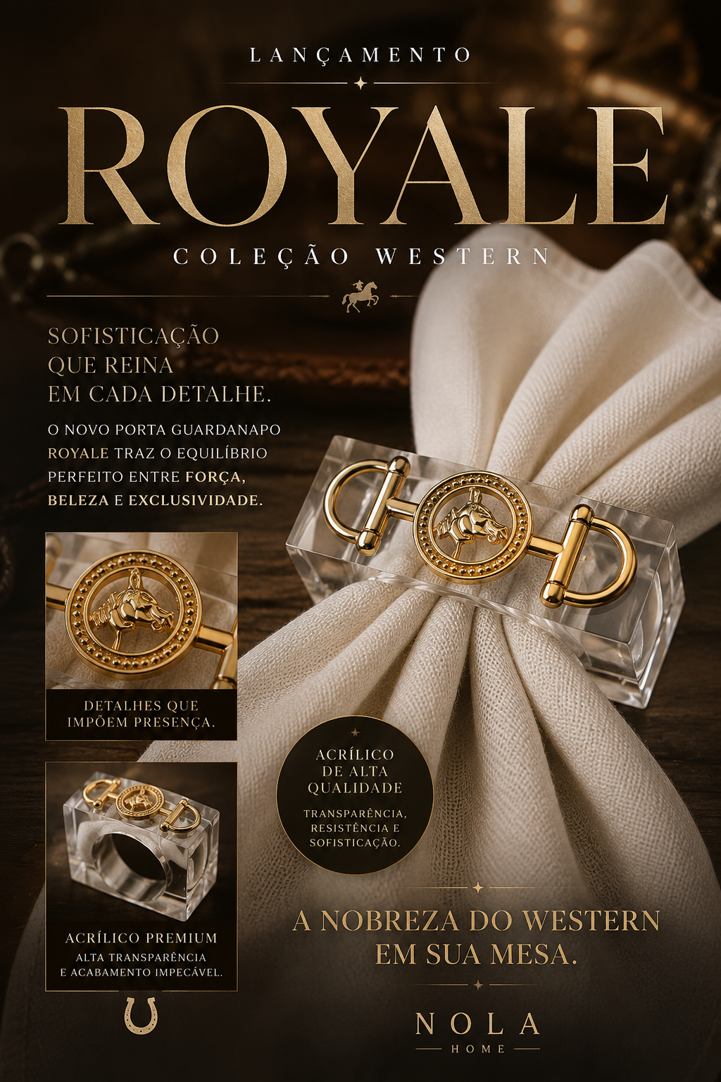 Porta Guardanapo Royale