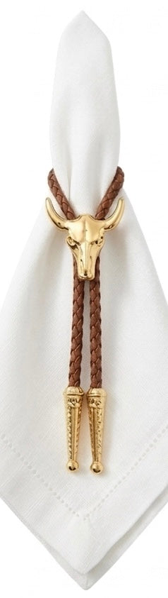 Porta Guardanapo Long Horn Gold