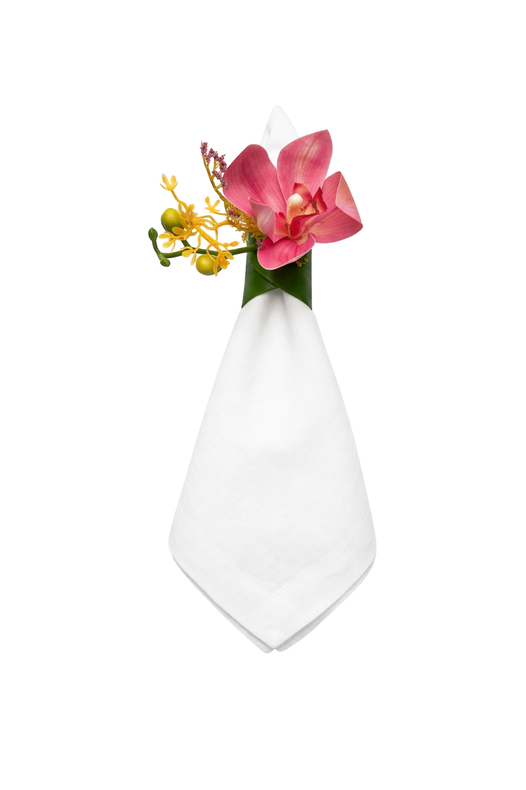 Porta Guardanapo Orquidea Cymbidus Rosa