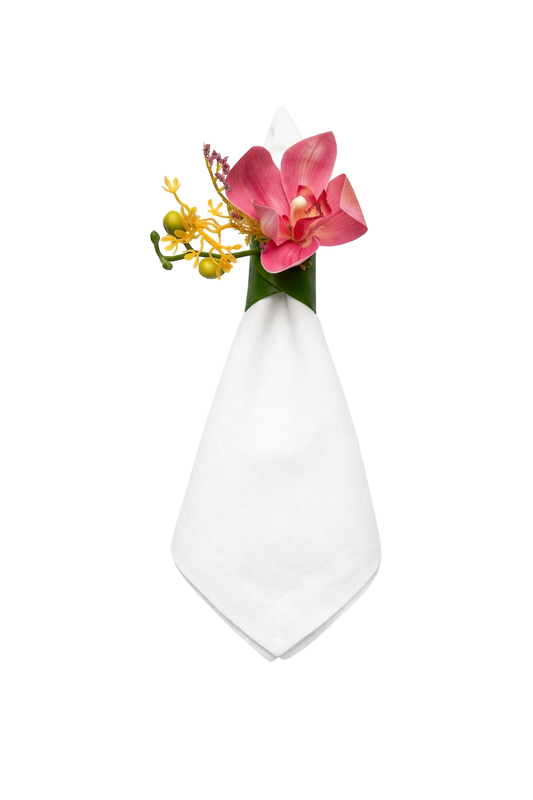 Porta Guardanapo Orquidea Cymbidus Rosa