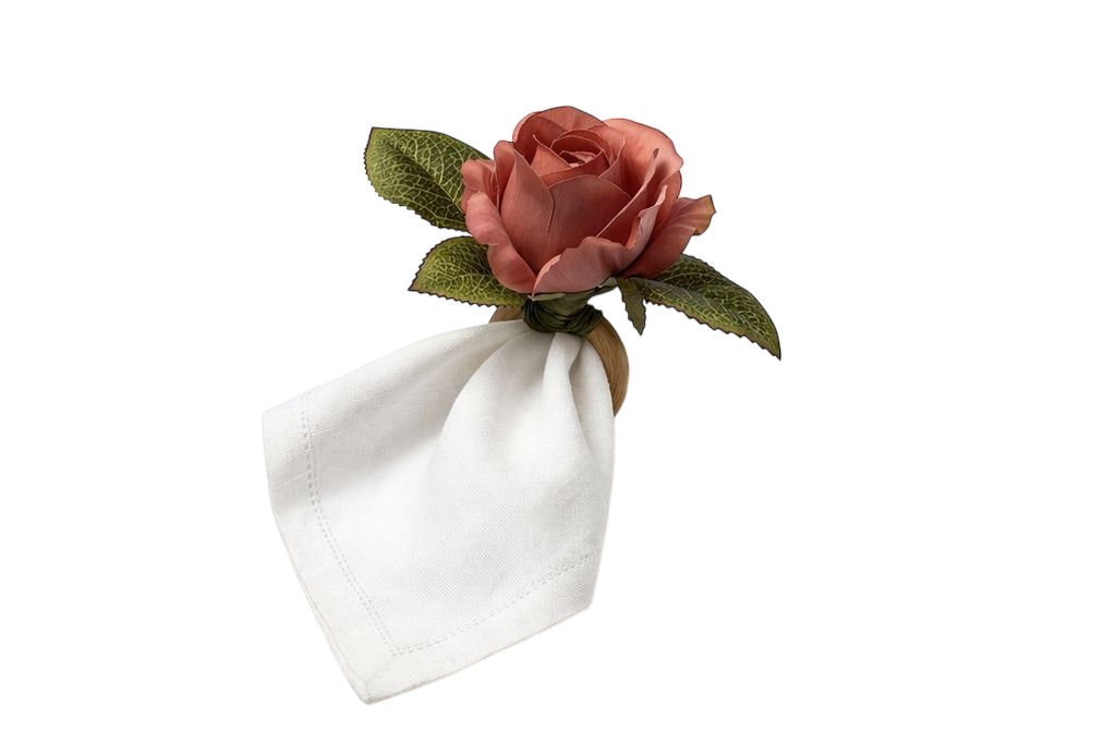 Porta Guardanapo Rosa Salmão